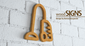 Znak | Pomieszczenie gospodarcze | woodSIGNS
