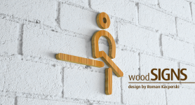Znak | Poczekalnia | woodSIGNS
