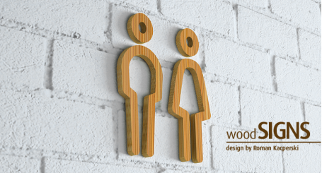 Znak | Toaleta (WC) | wood SIGNS