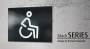 Znak | Toaleta dla niepełnosprawnych | blackSERIES