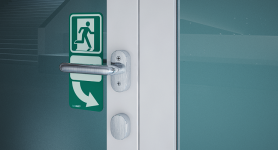 E305P | Znak klamka drzwi do ewakuacji Prawy