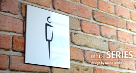 Znak | Toaleta męska | whiteSERIES