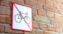 Znak | Zakaz wprowadzania rowerów | whiteSERIES