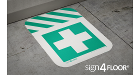 E003A-F | First aid (floor sign)