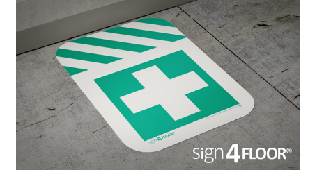 E003A-F | First aid (floor sign)
