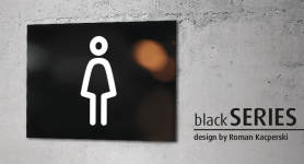 Znak | Toaleta damska | blackSERIES
