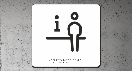 Znak | Punkt informacyjny | Braille | white