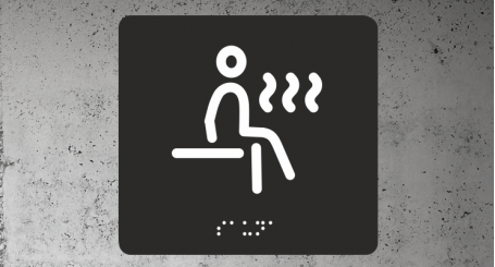 Znak | Sauna | Braille | black