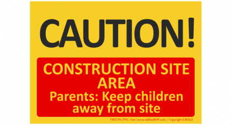 T403EN | Teren budowy Przestrzegać dzieci