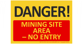 T407EN | Teren górniczy wstęp wzbroniony