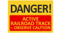 T437EN | Czynny tor kolejowy Zachować ostrożność