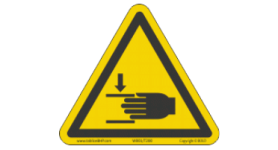 W024 | Uwaga, ryzyko zgniecenia dłoni