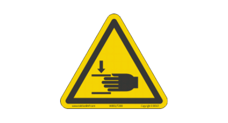 W024 | Uwaga, ryzyko zgniecenia dłoni