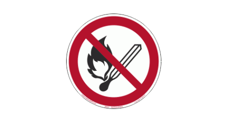 P003 | Zakaz używania otwartego ognia