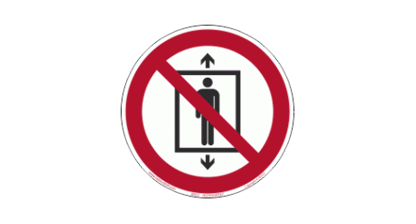 P027 | Zakaz używania windy przez ludzi