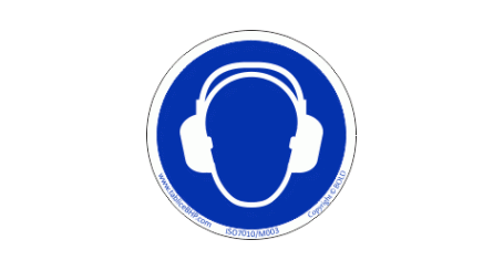 M003 | Nakaz stosowania ochrony słuchu