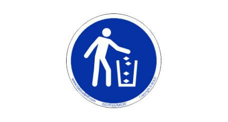 M030 | Nakaz używania kosza na śmieci