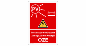 F137 | Znak Instalacja elektryczna z magazynem energii OZE