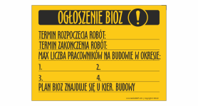 T002 PL| Tablica ogłoszenie BIOZ  - aktualna na rok 2024