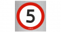 B33-5-F | Znak PODŁOGOWY | Ograniczenie prędkości