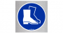 M008-F | Nakaz stosowania ochrony stóp (znak podłogowy)